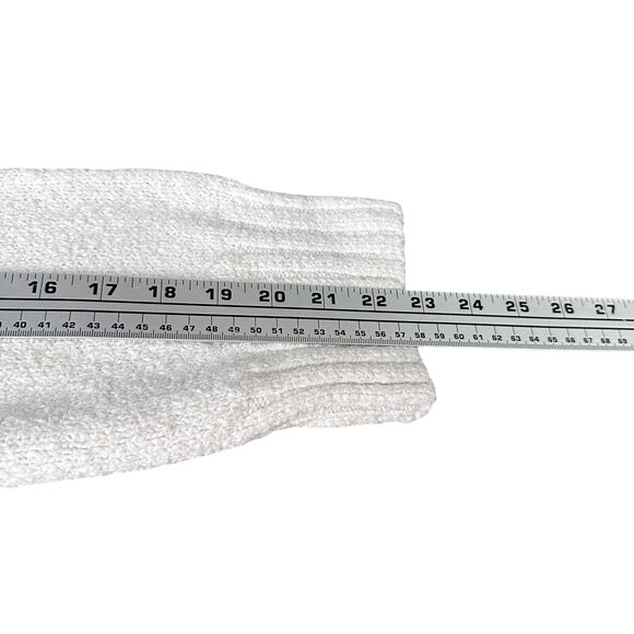 Free People Sweater Womens Medium Off-White Cotton Knitted Crew Neck Long Sleeve - Picture 9 of 12